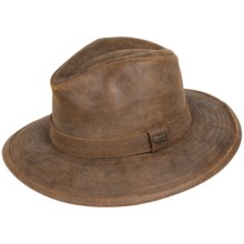 55%OFF メンズつばの帽子 （男性と女性のための）ステットソン高齢レザーアウトバックハット Stetson Aged Leather Outback Hat (For Men and Women)画像
